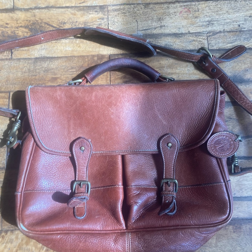 Levenger Brown Leather Satchel